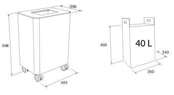 Koš za odpadke SIRIO