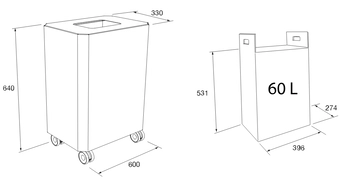 Koš za odpadke SIRIO